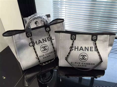 replica chanel deauville tote|chanel deauville tote large size.